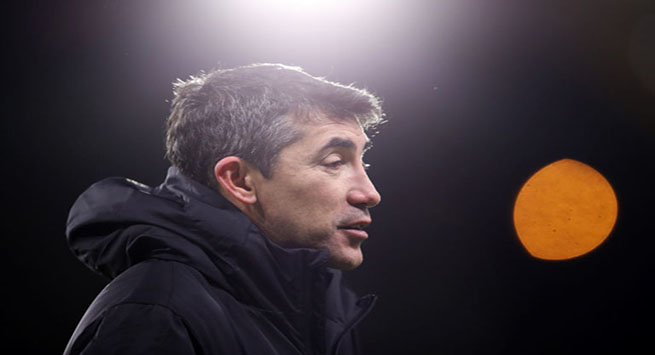 WOLVERHAMPTON, ENGLAND - DECEMBER 04: Bruno Lage, Manager of Wolverhampton Wanderers is interviewed following the Premier League match between Wolverhampton Wanderers and Liverpool at Molineux on December 04, 2021 in Wolverhampton, England. (Photo by Jack Thomas - WWFC/Wolves via Getty Images)