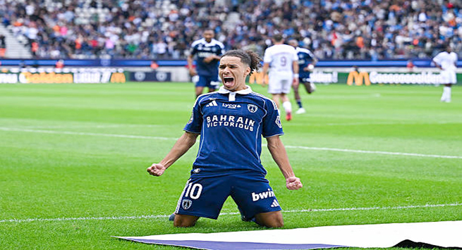 Ilan KEBBAL of Paris FC celebrate after scores during the Ligue 1 McDonald's match between Paris and Metz at Stade Jean Bouin on August 31, 2025 in Paris, France. (Photo by Baptiste Fernandez/Icon Sport via Getty Images)