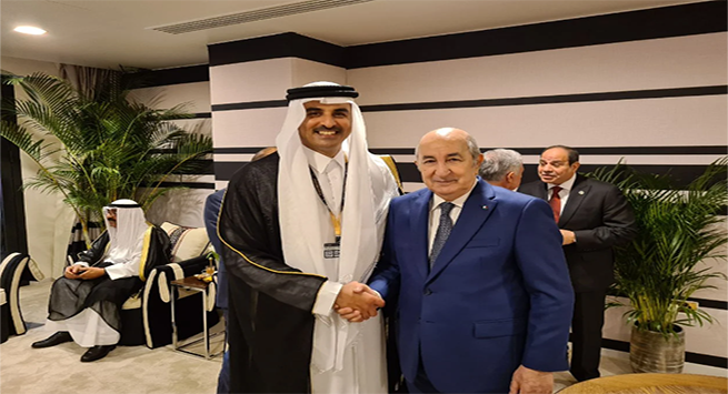 الرئيس تبون يلتقي زعماء وقادة عرب بملعب
